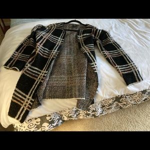 Transitional Cardigan XL black, salmon, cream. Soft cozy casual ✨